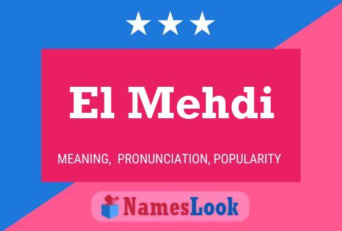 El Mehdi Name Poster