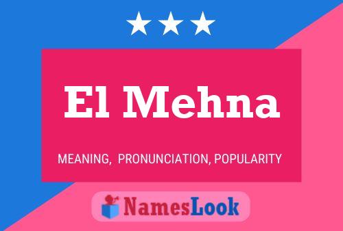 El Mehna Name Poster