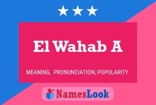 El Wahab A Name Poster