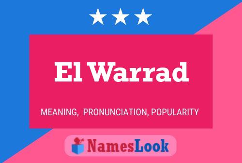 El Warrad Name Poster