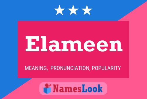 Elameen Name Poster