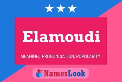 Elamoudi Name Poster