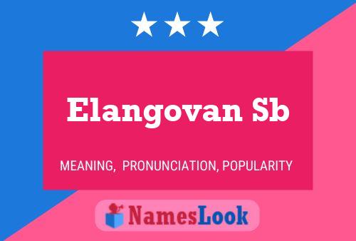 Elangovan Sb Name Poster