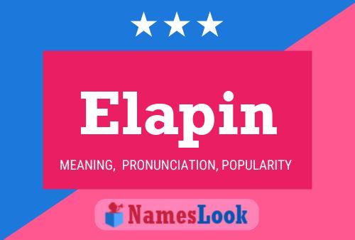 Elapin Name Poster