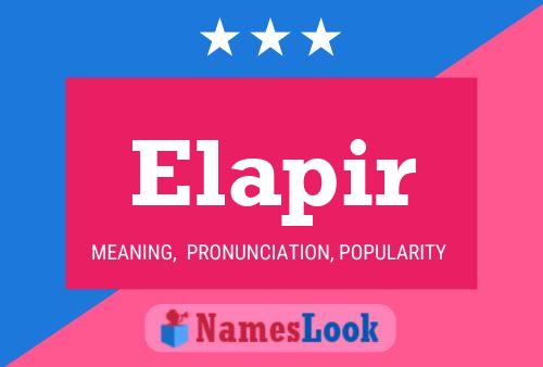 Elapir Name Poster