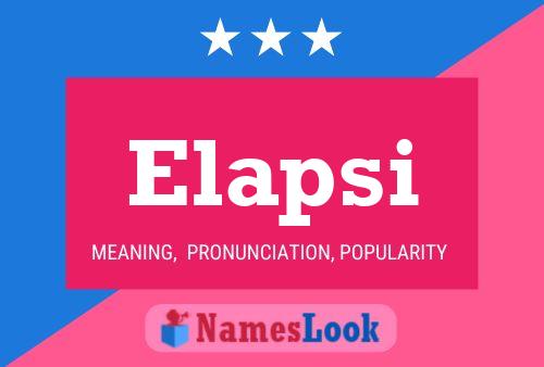 Elapsi Name Poster