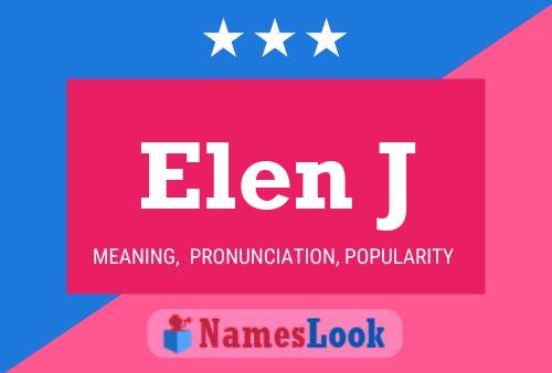 Elen J Name Poster