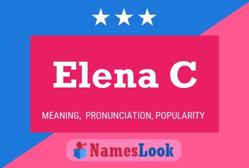 Elena C Name Poster