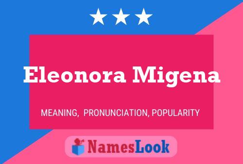 Eleonora Migena Name Poster