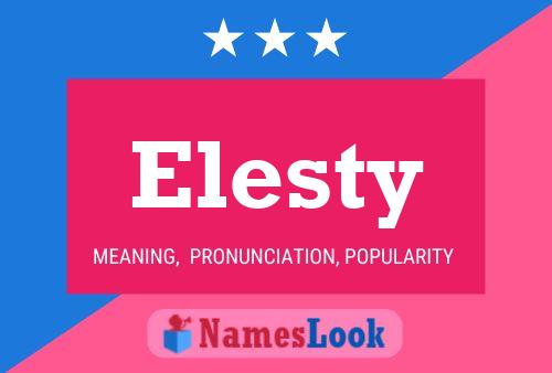 Elesty Name Poster