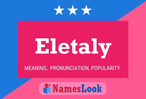 Eletaly Name Poster