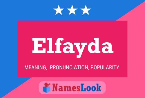 Elfayda Name Poster