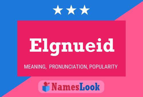 Elgnueid Name Poster