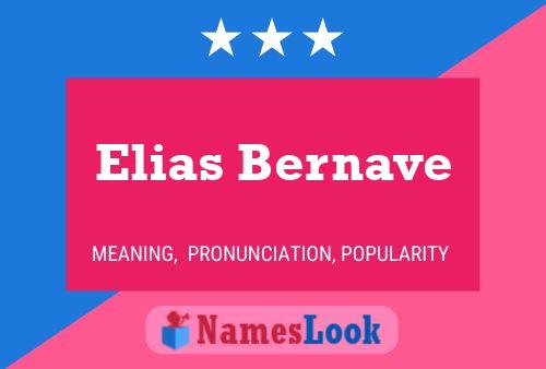 Elias Bernave Name Poster