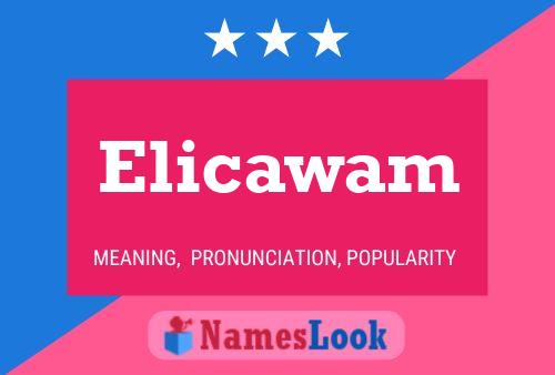 Elicawam Name Poster