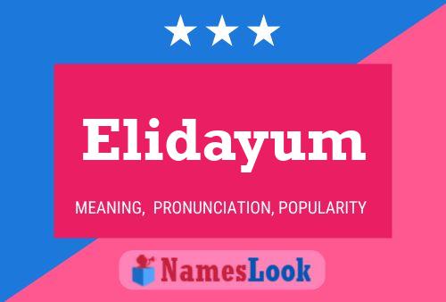 Elidayum Name Poster