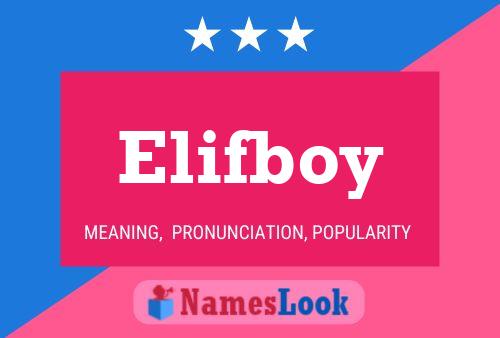 Elifboy Name Poster