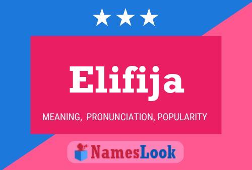 Elifija Name Poster