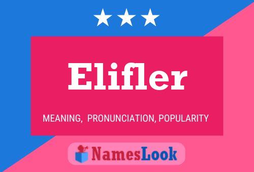 Elifler Name Poster