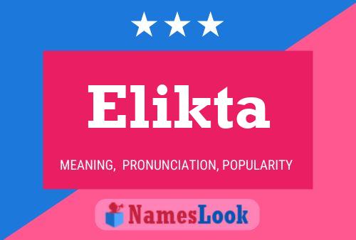 Elikta Name Poster