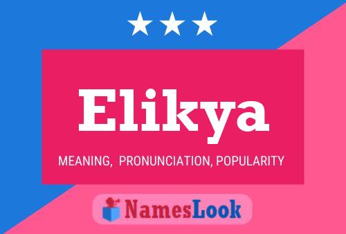 Elikya Name Poster