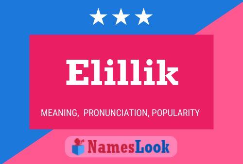 Elillik Name Poster