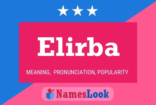 Elirba Name Poster