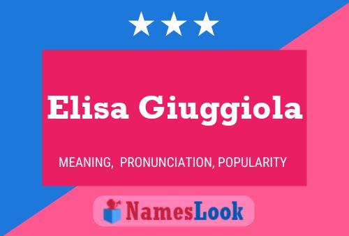 Elisa Giuggiola Name Poster