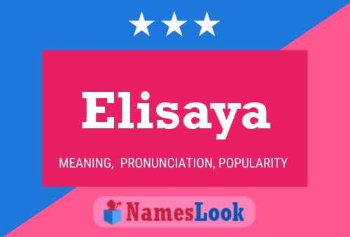 Elisaya Name Poster