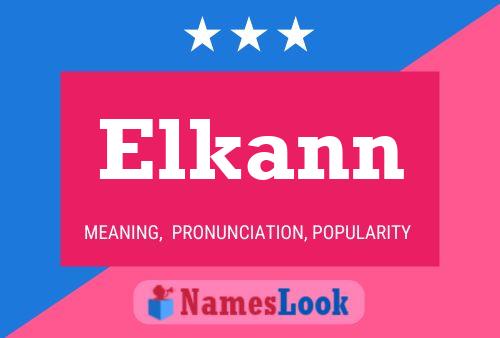 Elkann Name Poster