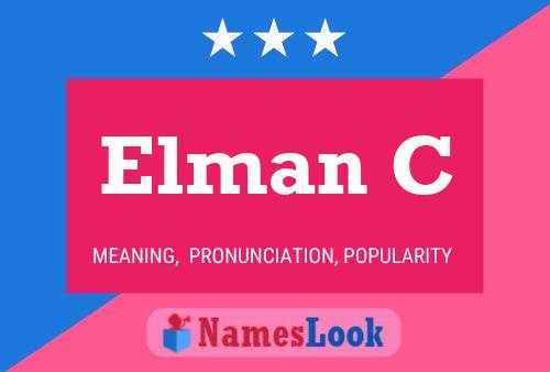 Elman C Name Poster