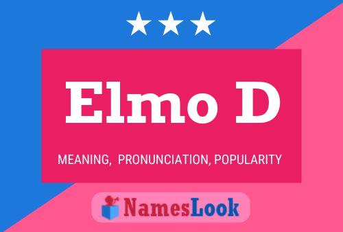 Elmo D Name Poster