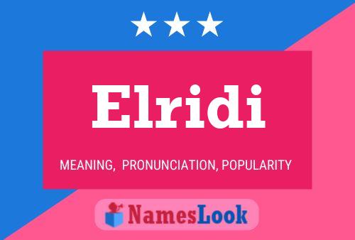 Elridi Name Poster