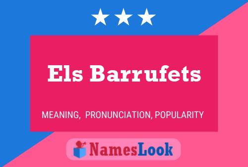 Els Barrufets Name Poster