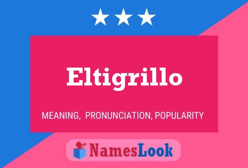 Eltigrillo Name Poster