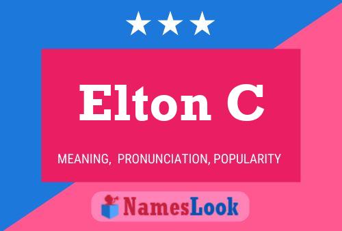 Elton C Name Poster