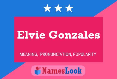 Elvie Gonzales Name Poster