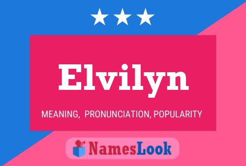 Elvilyn Name Poster