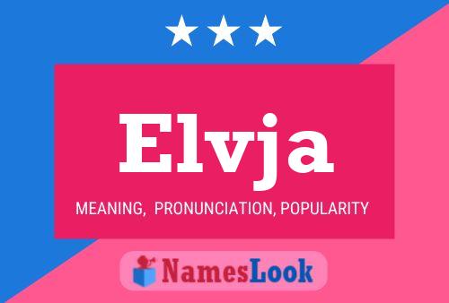 Elvja Name Poster