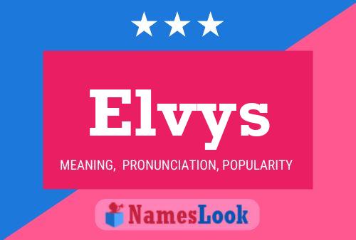 Elvys Name Poster