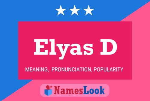 Elyas D Name Poster