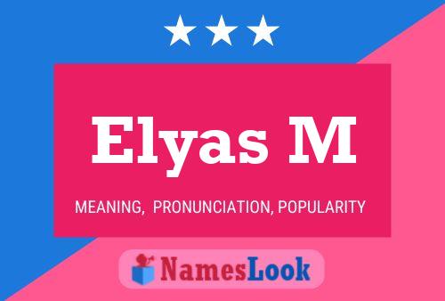 Elyas M Name Poster