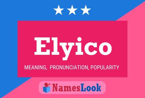 Elyico Name Poster