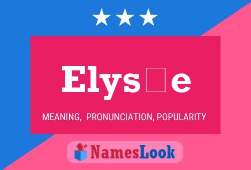 Elysée Name Poster