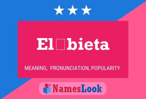 Elżbieta Name Poster