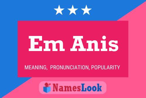 Em Anis Name Poster