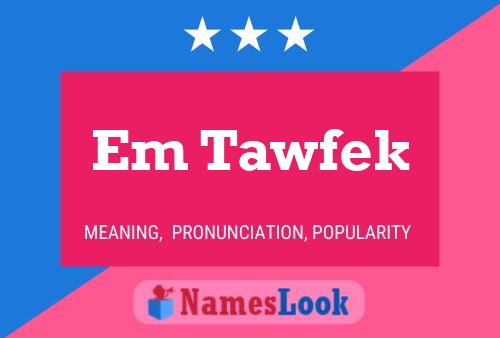 Em Tawfek Name Poster