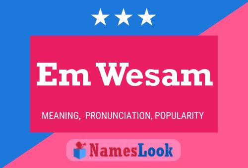 Em Wesam Name Poster