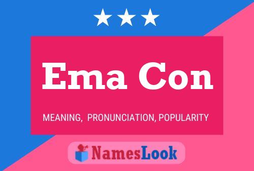 Ema Con Name Poster