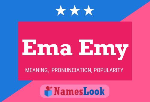 Ema Emy Name Poster